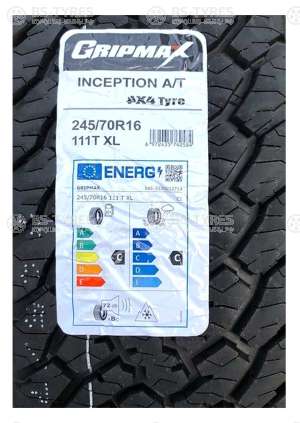 Gripmax Inception A/T 255/65 R17 110T